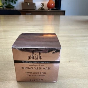 New Whish Rose Hip + Lotus Firming Sleep Mask Overnight Smoothing 2 fl oz 60 mL - Picture 1 of 5