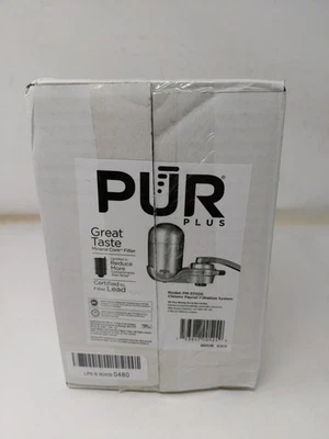 PUR PLUS Faucet Mount Water Filtration System 3-in-1 Lead Reduction Chrome - Image 1 of 4