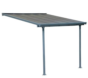 Terrassendach Terrassenüberdachung Aluminium Canopia anthrazit 295x305x305cm - Bild 1 von 7