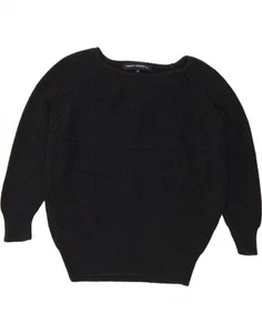 FRENCH CONNECTION Womens Boat Neck Jumper Sweater UK 14 Medium Black CL07 - Picture 1 of 3