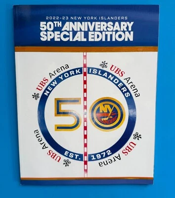 New York Islanders NY 2022-23 50 Aniversario Edición Especial Anuario Nuevo Foto 1 de 4