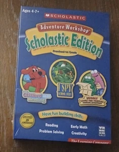 Adventure Workshop: Scholastic Edition Preschool-1st Grade 3 CD-ROM - Sealed BOX - Picture 1 of 1
