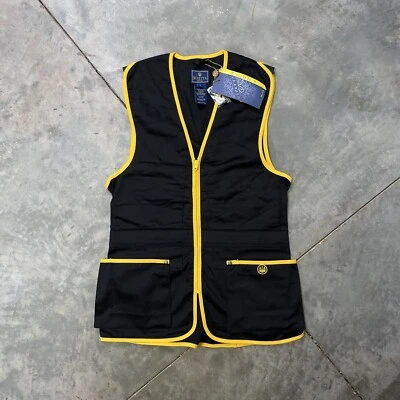 NWT Men’s Beretta Trap Cotton Vest Black / Yellow Large - Image 1 of 4