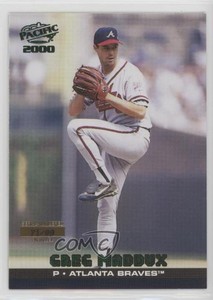 2000 Pacific Emerald Green /99 Greg Maddux (Action) #42.2 HOF