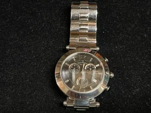 Unisex Lucien Piccard Silver Tone Chronograph Quartz Watch Swiss Made DS30 - Picture 1 of 7