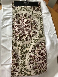 Ein Ralph Lauren Tischläufer grün burgunderrot Paisley 15" x 72" neu im Paket  - Bild 1 von 3