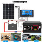 6000W Complete Solar Panel Kit Power Generator Home RV Camping Emergency Power