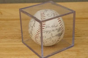 Stamped Autographs Detroit Tigers 1983 Team Baseball Lou Whitaker Alan Trammell - Picture 1 of 7
