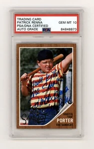 Patrick Renna 2018 Topps Archives The Sandlot Ham Porter Insc Signed PSA 10 Auto - Picture 1 of 1