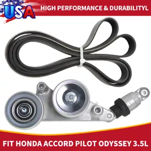 Serpentine Belt w/ Tensioner Assembly fit Honda Accord Pilot Odyssey 3.5L - Picture 1 of 12