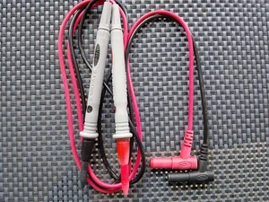 Hochwertige SICHERHEITS MESSSCHNÜRE MESSLEITUNGEN MESSKABEL gewinkelt m. Kappen - Bild 1 von 3