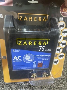 Cargador de cerca eléctrico de baja impedancia Zareba EAC75M-Z 75 millas CA - Imagen 1 de 4