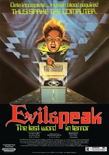 EVILSPEAK repro Videospace video poster 20"x30" high quality video nasty horror