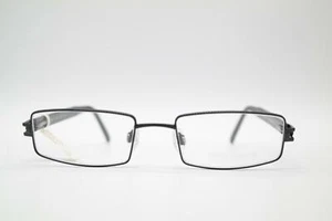 Vintage David Swarovski S155 50 6053 Black Silver Square Glasses Eyeglasses NOS - Picture 1 of 6