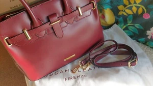 Inspiration Handb - Box Cow Leather - Tuscany Leather - Bordeaux Golden Hardware - Picture 1 of 11