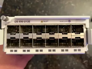 Alcatel-Lucent OS6900 OS-XNI-U12E 10Gb SFP Fiber Expansion Module Omniswitch 2 - Picture 1 of 2