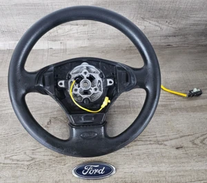 FORD FIESTA MK3 3 SPOKE STEERING WHEEL WITH SQUIB 94FB3600BB - Picture 1 of 4