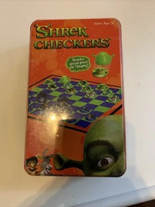 Shrek Checkers in Blechdose 2004 - komplett neu - Bild 1 von 2