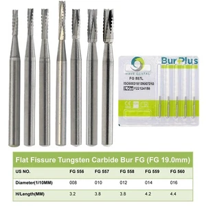 Empuñadura de fricción de carburo dental Wave FG 556 557 557L 558 para alta velocidad PRIMA - Imagen 1 de 32