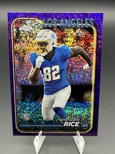 2024 Topps Chrome - Brenden Rice Purple Speckle Refractor /275 (RC) #241 - Picture 1 of 3
