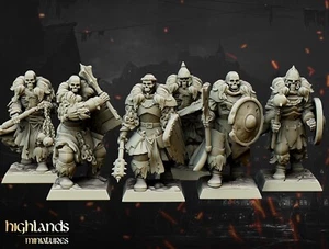 Undead Blackwatch Core Unit(x6)/TTRPG/Dungeons and Dragons/Highland Miniatures - Picture 1 of 2