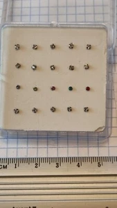 piercing italia argento vetro di murano 20 pezzi - Foto 1 di 9