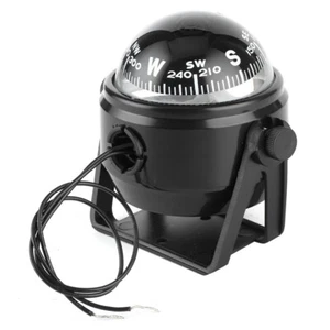 Black Electronic Marine LED Navigation Compass for Sail Ship Vehicle Car Boat - Bild 1 von 9