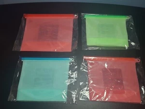 Bolsas de almacenamiento de alimentos de silicona reutilizables (4 piezas) 50 oz y 30 oz - Imagen 1 de 5
