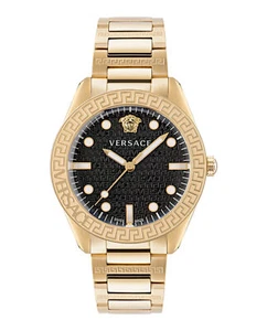 Versace Herren Greca Dome Gold 42mm Armband Modeuhr - Bild 1 von 5