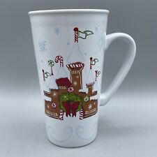 DISNEY STARBUCKS Gingerbread CASTLE Ceramic Travel TUMBLER Coffee Mug