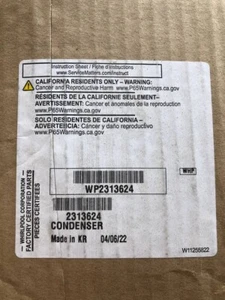 WP2313624 Whirlpool Condenser OEM WP2313624 - Picture 1 of 3