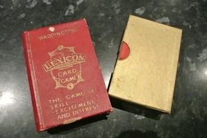 JUEGO DE CARTAS VINTAGE WADDINGTONS LÉXICO Juego de habilidad - Imagen 1 de 5