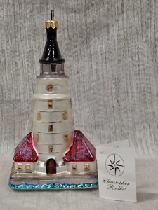 Christopher Radko Chicago Harbor Lighthouse adorno de Navidad ¡Excelente! - Imagen 1 de 7