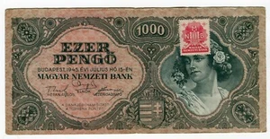 HUNGARY 1.000 PENGO 1945 INFLATIONARY ERA - Foto 1 di 2