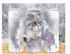 Angora Cat Themed 20 Oz Tumbler, Choice, Custom, Stainless Steel, Cats, Gifts