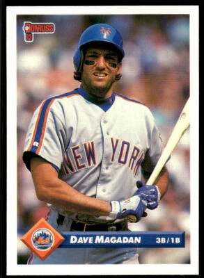 1993 Donruss 486 Dave Magadan New York Mets Baseball Card - Image 1 of 2