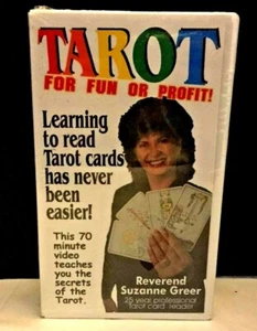 TAROT For Fun Or Profit VHS by Suzanne Greer ~NEW Sealed Reverend Suzanne Greer - Picture 1 of 9