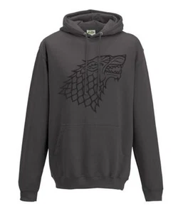 Sudadera con capucha gris carbón inspirada en Game of Thrones House Stark tallas S-XXL - Imagen 1 de 2