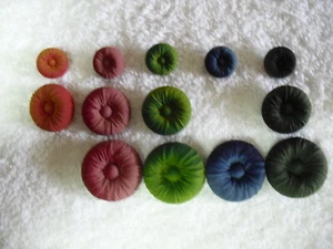 Knöpfe mit Ösen orange/rot/grün/blau/graugrün 15mm/22mm/28mm Restposten!!! - Bild 1 von 18