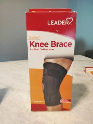 Leader Neoprene Knee Brace -Black -  Small - Image 1 of 2