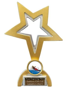 Water Skiing (B) Classic Star Trophy Award Engraved Free - Picture 1 of 4