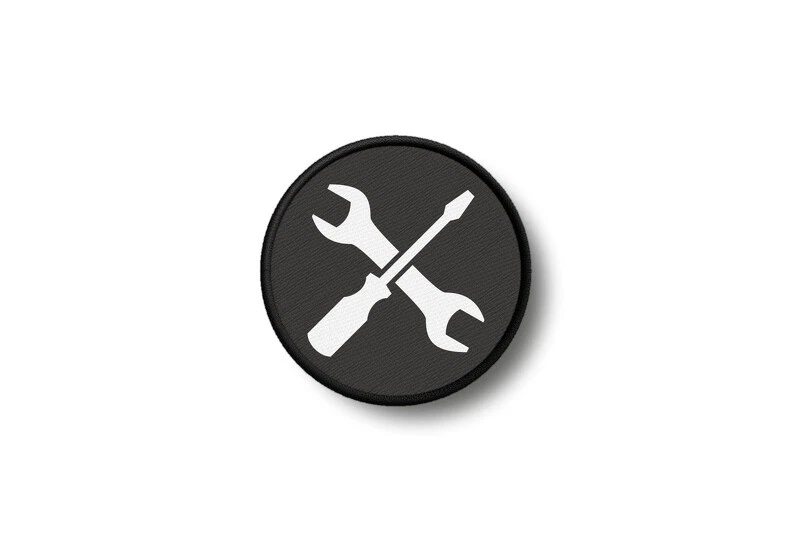 Patch aufnäher aufbügler Werkzeug Mechaniker