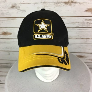 US Army Baseball Cap Black/Yellow Adjustable Strapback GoArmy Strong Star - Picture 1 of 11