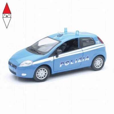 MODELLINO NEWRAY AUTO FIAT GRANDE PUNTO POLIZIA  1/24  71113 - Immagine 1 di 2
