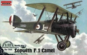 Roden 053 - 1/72 - Sopwith F.1 Camel con kit modelo plástico Bentley Primera Guerra Mundial - Imagen 1 de 10