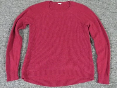 J Crew Sweater Womens Small Red Round Neck Pullover Wool Blend - Изображение 1 из 4