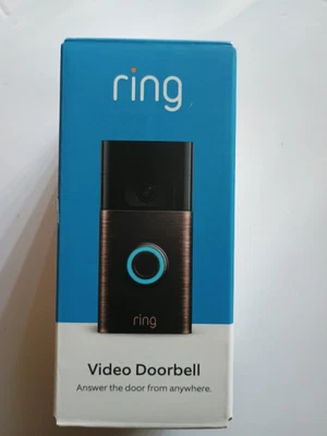 Campainha vídeo anel 2ª geração bateria recarregável bronze veneziano nova - Imagem 1 de 4