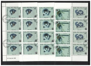 Comoro Is. WWF Mongoose Lemur 4v Blocks of 8 1987 CTO Sc#C171-C174 - Picture 1 of 1