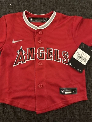 Nike Los Angeles Angels Of Anaheim Infant 18M Jersey Red New - Image 1 of 4