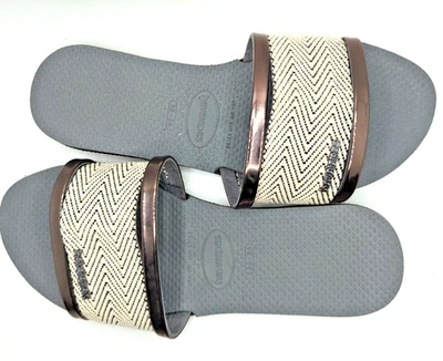Sandalias Havaianas You Trancoso Premium Slide con Borde Metálico Talla 6 37/38  Foto 1 de 4